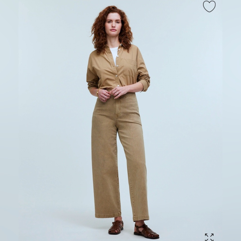 NWT Madewell Curvy Emmett Wide-Leg Crop Pant — Welt Pocket Edition